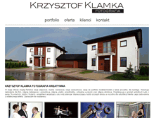 Tablet Screenshot of krzysztofklamka.com